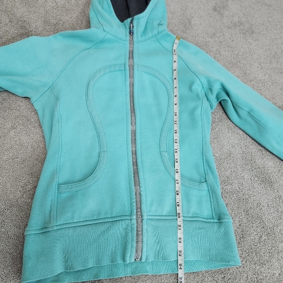 Lululemon Scuba Hoodie Hooded Sweatshirt Tiel Size 8 Fits Medium Cozy Comfy - Picture 11 of 12